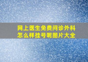 网上医生免费问诊外科怎么样挂号呢图片大全