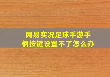 网易实况足球手游手柄按键设置不了怎么办