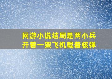 网游小说结局是两小兵开着一架飞机载着核弹