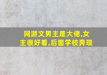 网游文男主是大佬,女主很好看,后面学校奔现