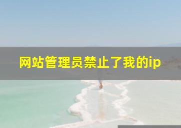 网站管理员禁止了我的ip