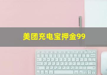 美团充电宝押金99