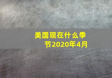 美国现在什么季节2020年4月