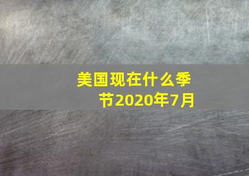 美国现在什么季节2020年7月