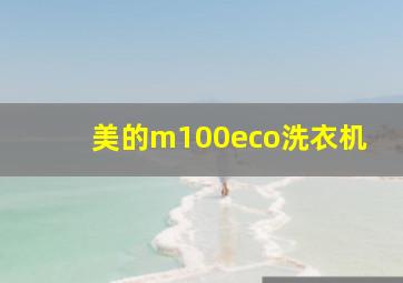 美的m100eco洗衣机