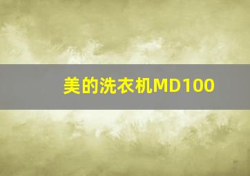 美的洗衣机MD100