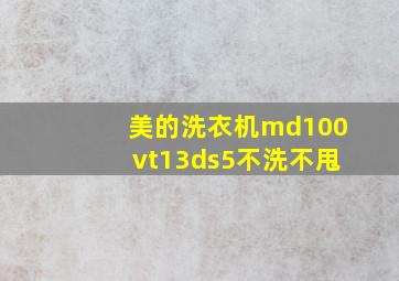 美的洗衣机md100vt13ds5不洗不甩