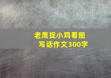 老鹰捉小鸡看图写话作文300字