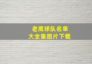 老鹰球队名单大全集图片下载