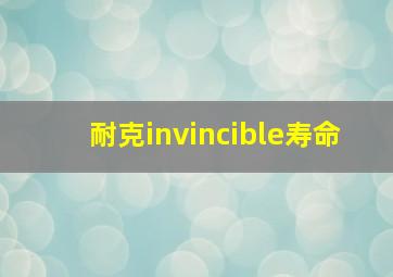 耐克invincible寿命