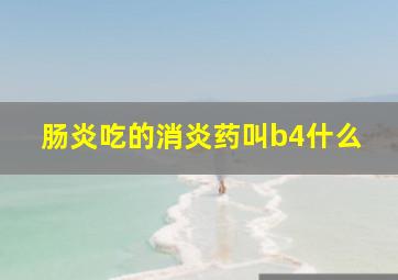 肠炎吃的消炎药叫b4什么