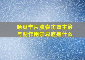 肠炎宁片胶囊功效主治与副作用禁忌症是什么