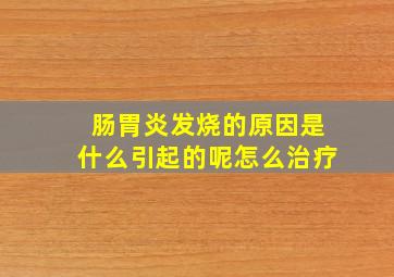 肠胃炎发烧的原因是什么引起的呢怎么治疗