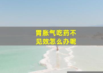 胃胀气吃药不见效怎么办呢