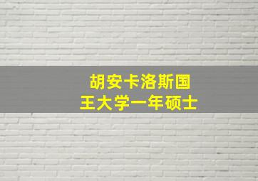 胡安卡洛斯国王大学一年硕士