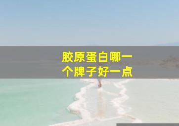 胶原蛋白哪一个牌子好一点