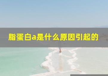 脂蛋白a是什么原因引起的