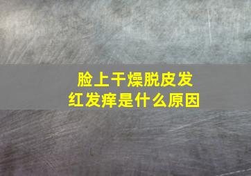 脸上干燥脱皮发红发痒是什么原因