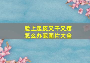 脸上起皮又干又疼怎么办呢图片大全