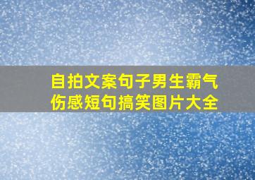 自拍文案句子男生霸气伤感短句搞笑图片大全