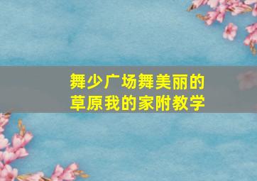 舞少广场舞美丽的草原我的家附教学