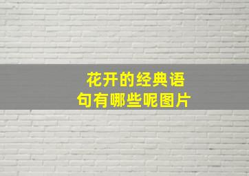 花开的经典语句有哪些呢图片