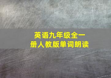 英语九年级全一册人教版单词朗读