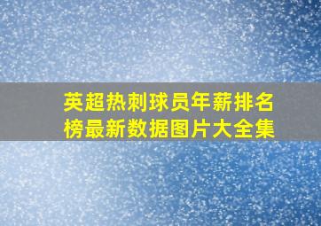 英超热刺球员年薪排名榜最新数据图片大全集