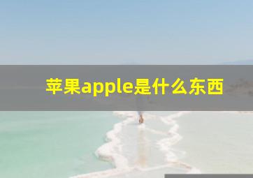 苹果apple是什么东西