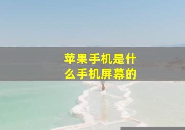 苹果手机是什么手机屏幕的