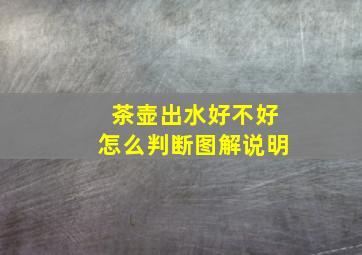 茶壶出水好不好怎么判断图解说明