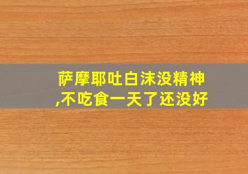 萨摩耶吐白沫没精神,不吃食一天了还没好