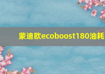 蒙迪欧ecoboost180油耗