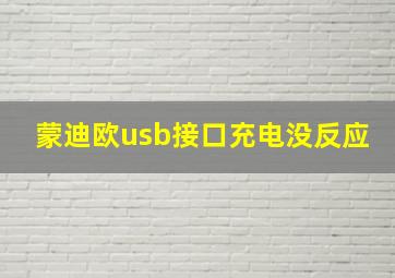 蒙迪欧usb接口充电没反应