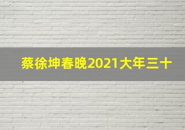 蔡徐坤春晚2021大年三十