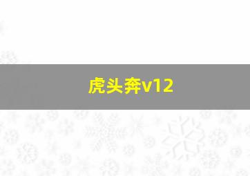 虎头奔v12