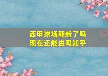 西甲球场翻新了吗现在还能进吗知乎