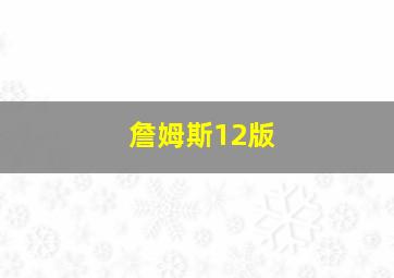 詹姆斯12版