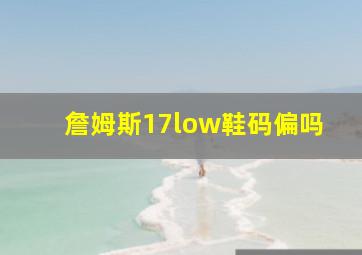 詹姆斯17low鞋码偏吗