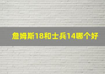 詹姆斯18和士兵14哪个好