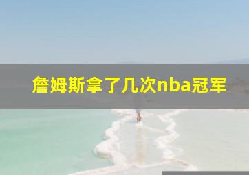 詹姆斯拿了几次nba冠军