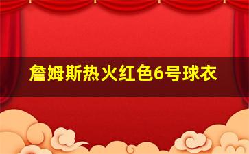 詹姆斯热火红色6号球衣