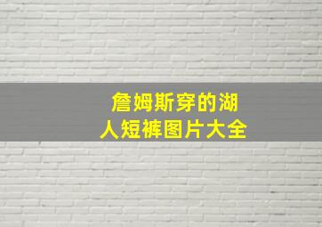 詹姆斯穿的湖人短裤图片大全