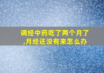 调经中药吃了两个月了,月经还没有来怎么办