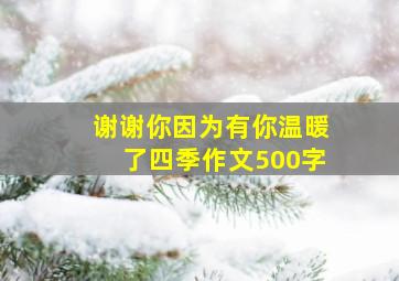 谢谢你因为有你温暖了四季作文500字