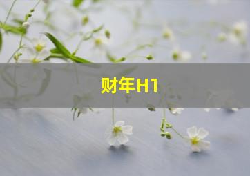 财年H1