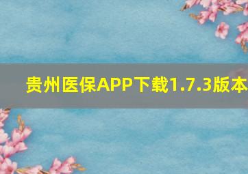 贵州医保APP下载1.7.3版本