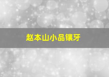 赵本山小品镶牙