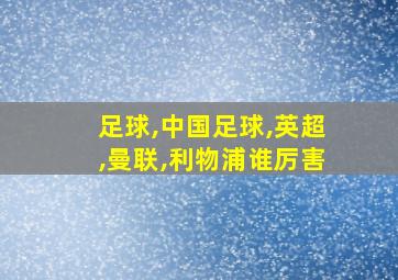 足球,中国足球,英超,曼联,利物浦谁厉害