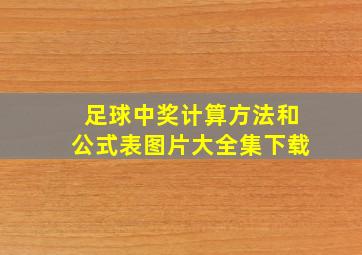 足球中奖计算方法和公式表图片大全集下载